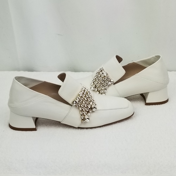 Stuart Weitzman Crystals Block Heels Pumps size 7 - Picture 6 of 11